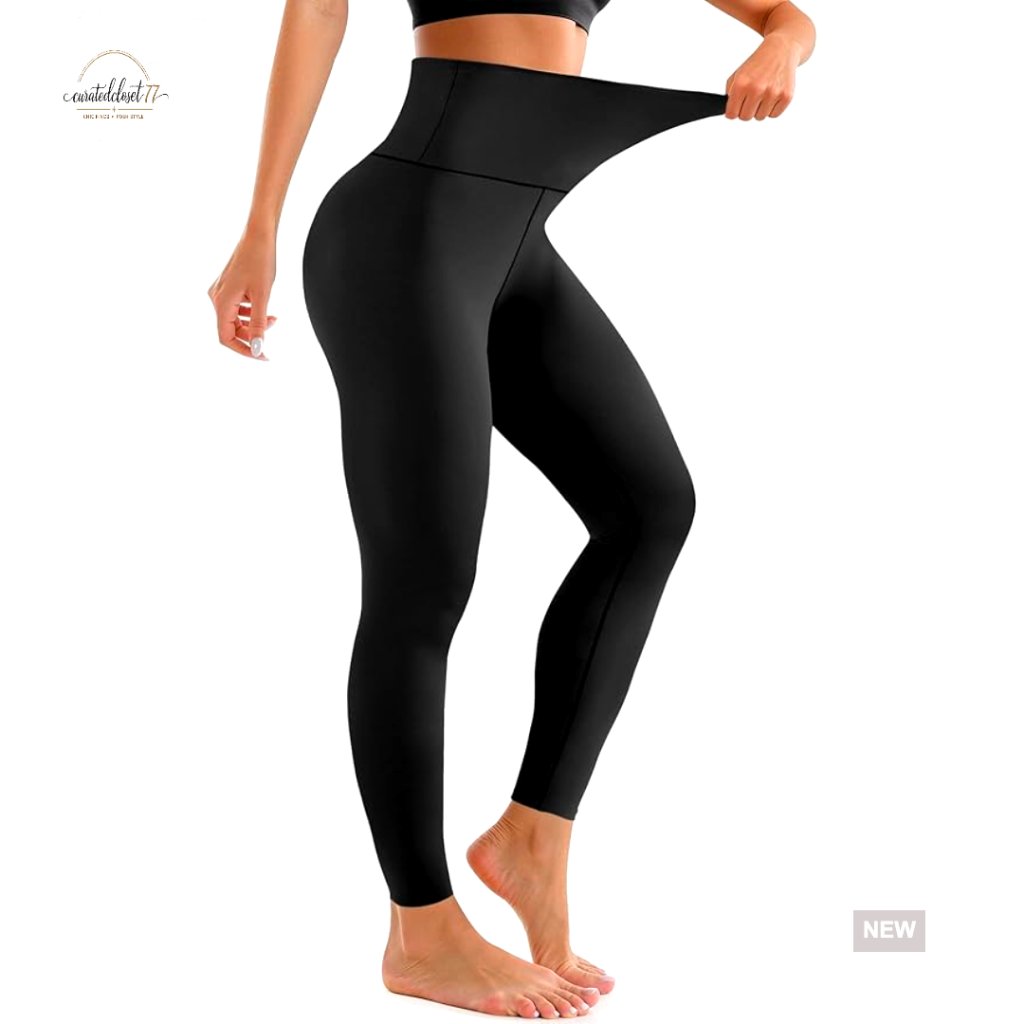 High Waisted Buttery Soft Yoga Leggings Full Length Tummy Control
